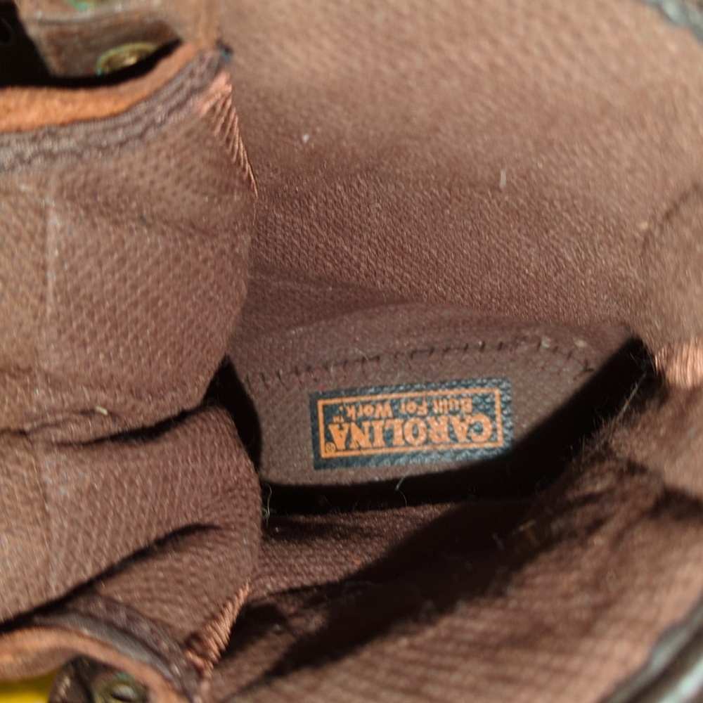 CAROLINA® Waterproof 8" Steel Toe Logger Mens 10 Brown Excellent - Picture 11 of 15